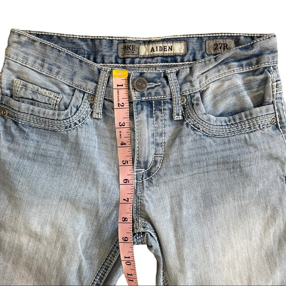 BKE Aiden Mens Jeans - Size 27 - Lightwash Bootcut - Teen - Picture 5 of 10
